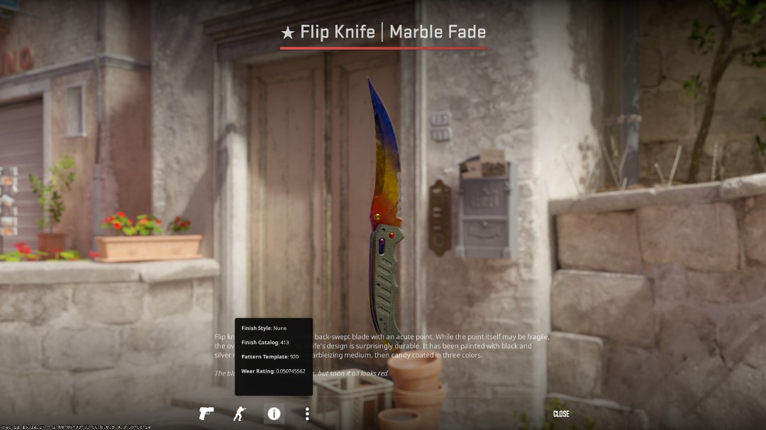 (BUFF Price) Flip Marble Fade FN, Video Gaming, Gaming Accessories, In ...