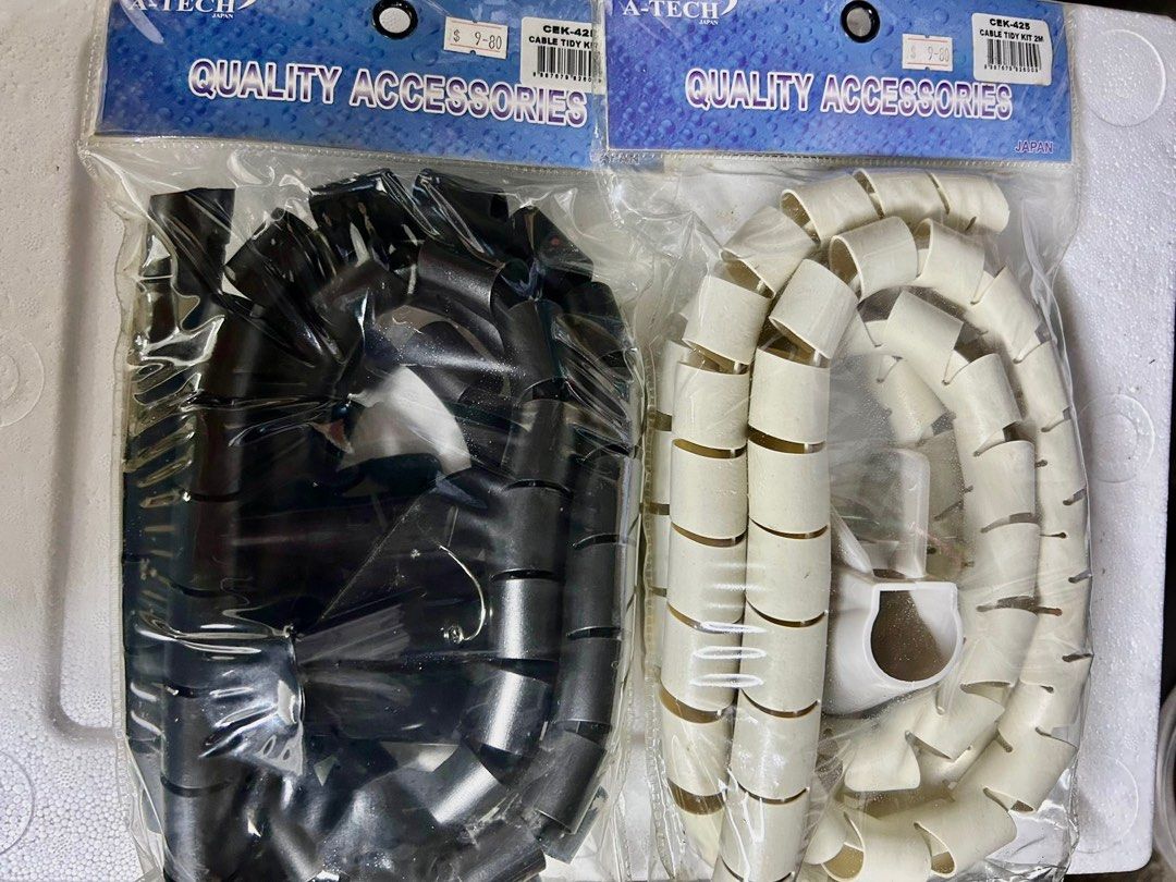 CABLE CORD TIDY KIT / wire organiser 2M, Furniture & Home Living, Home