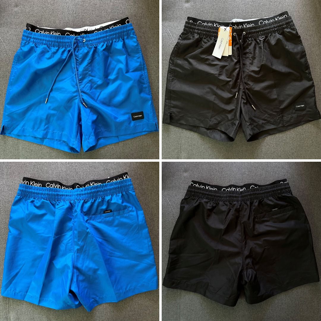 Mens double waistband swim shorts discount