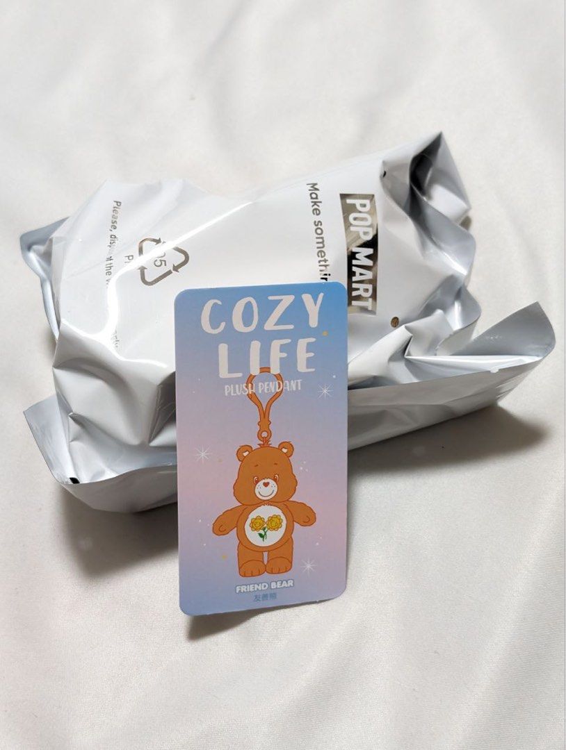 Care Bears Cozy Life Plush Pendant (Friend Bear), Hobbies & Toys, Toys