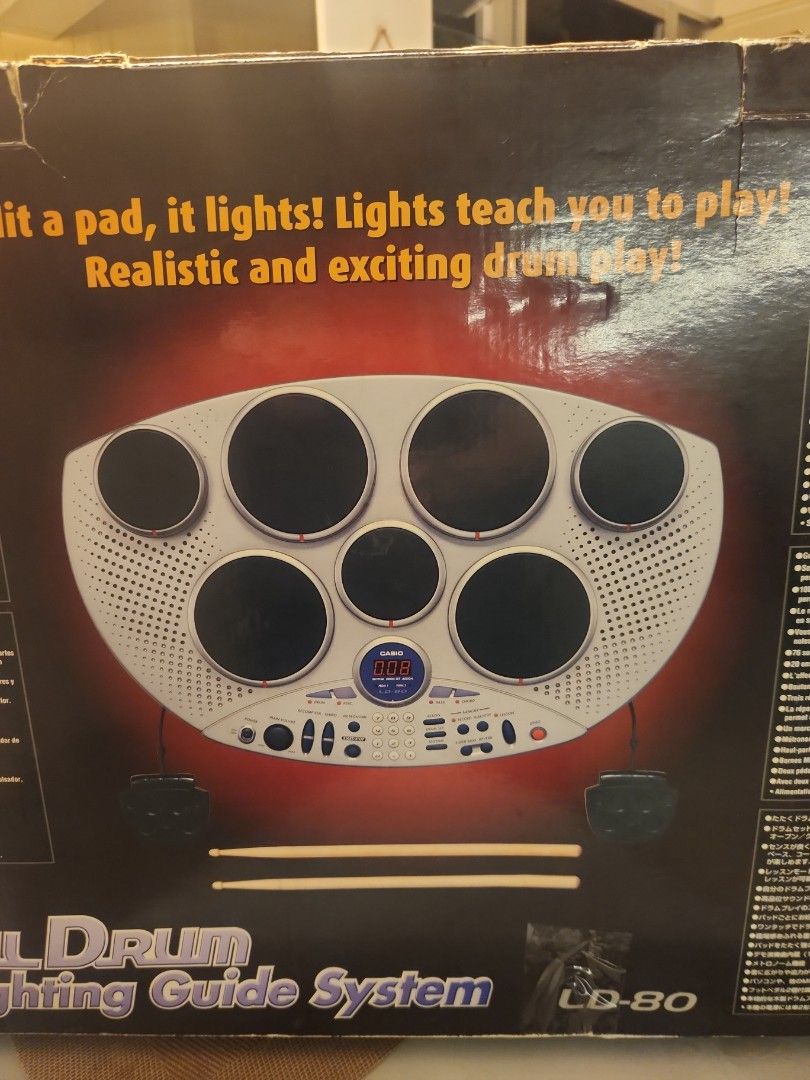 Casio LD 80 Digital drum pad. Hobbies Toys Music Media Musical Instruments on Carousell