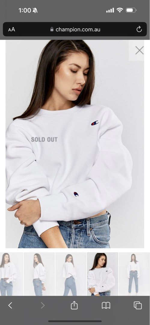 Champion cut off crew online
