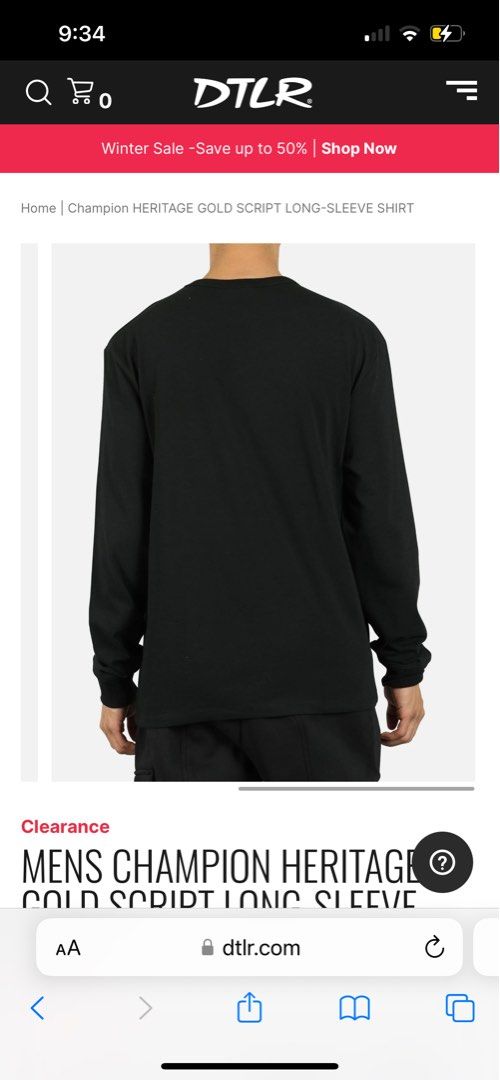 Champion heritage gold script deals