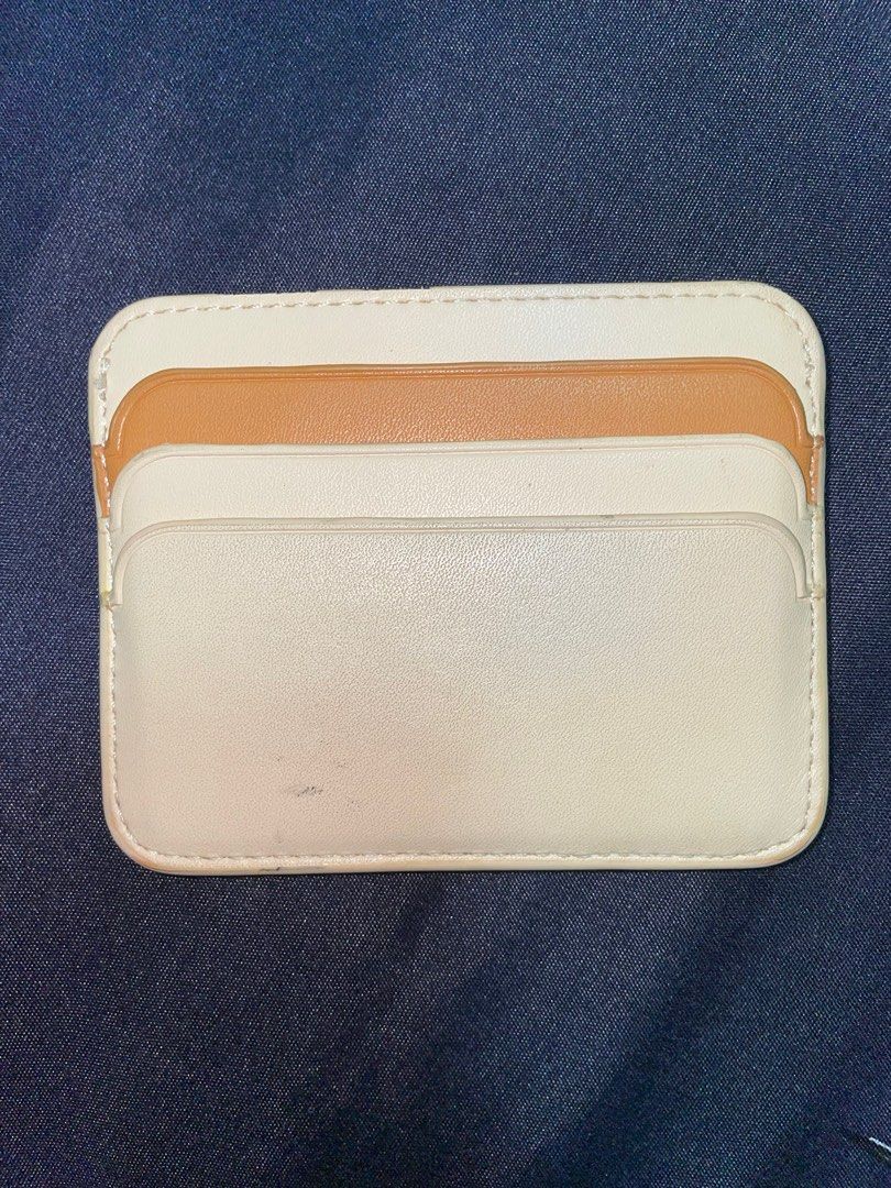 Side Zip Card Holder - Light Grey