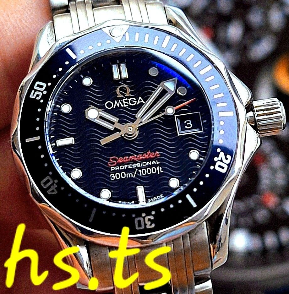CHEAPEST Omega Seamaster Black 28mm Ladies Quartz Divers Watch 212.30.28.61.01.001 Discontinued