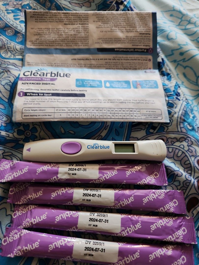 Clear blue ovulation test, Beauty & Personal Care, Bath & Body, Body