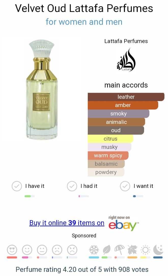 Clone of Tom Ford Ombre Leather) Velvet Oud 100ml EDP, Beauty