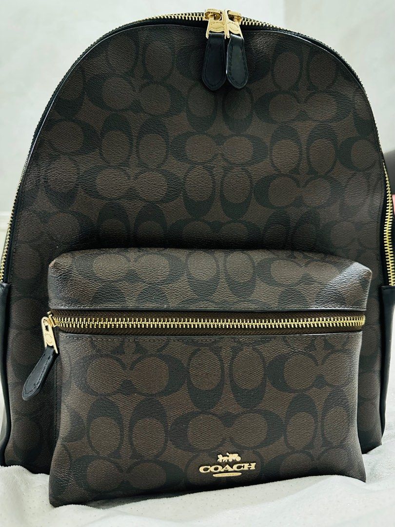 Coach f58314 charlie backpack in outlet signature