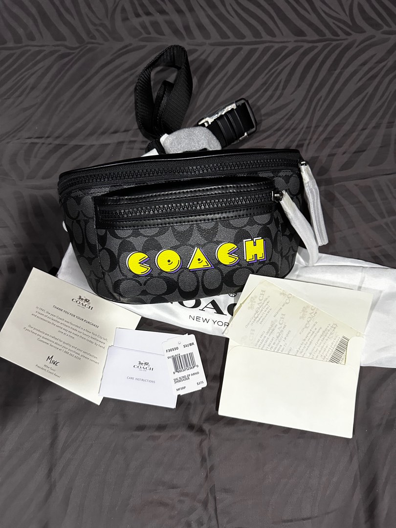 Coach pac outlet man sling bag