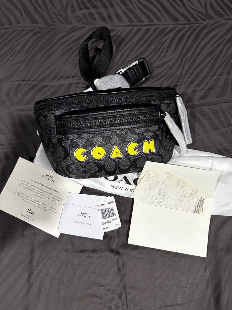 Coach x pacman waist bag discount