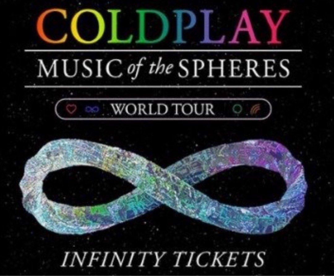 Coldplay Infinity tickets, Tickets & Vouchers, Event Tickets on Carousell