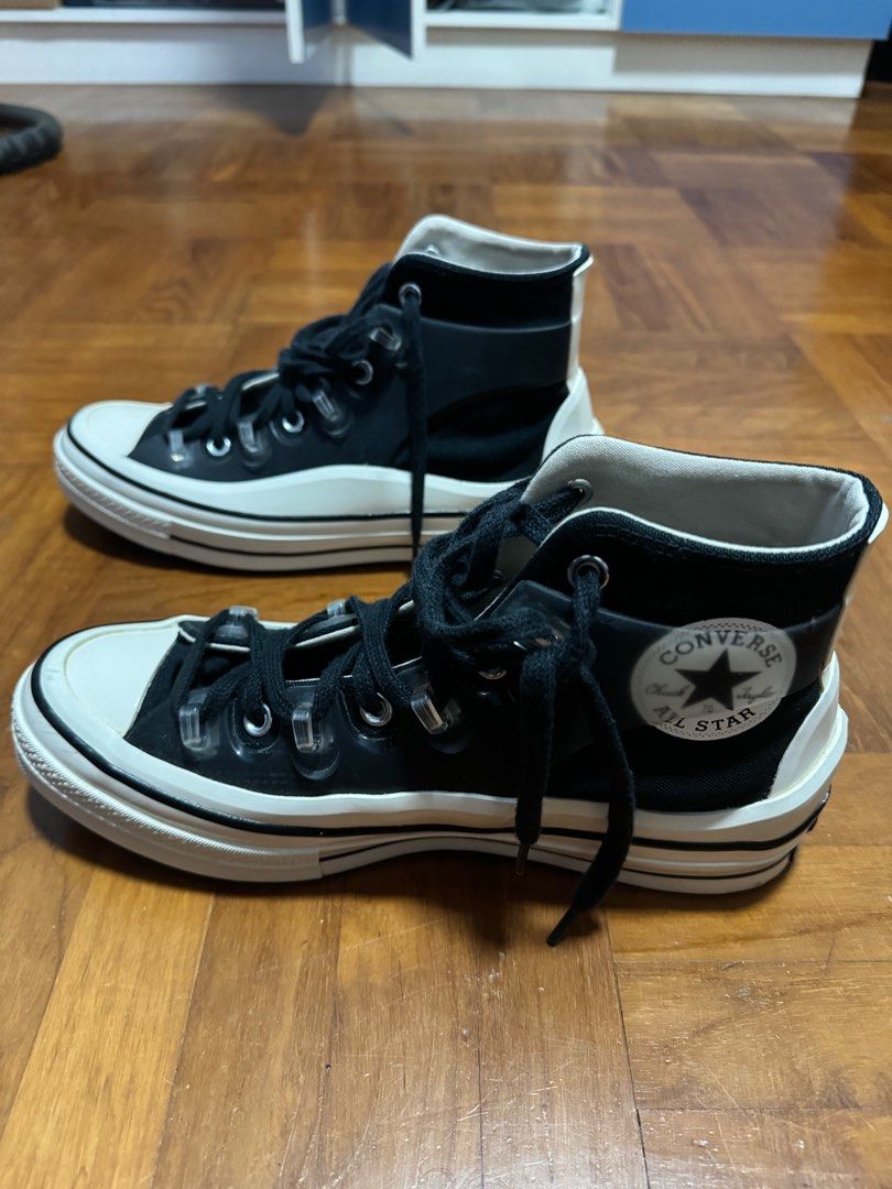 Converse Kim Jones x Converse Chuck 70 High Black, Men's Fashion ...