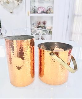 Copperware ice bucket set