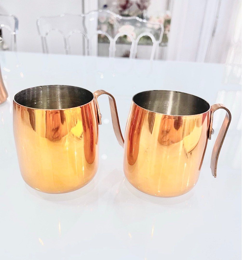 Copperware Plain Mug set (1 pair) (Category: Coffee & Tea Tableware) located in Mandaluyong City. Submitted by daisys.collection (Listing ID 1276039843, Image 1). Description: Copperware Plain Mug set (1 pair) Purchased from Japan Brand new without box Buyer pays for shipping (Grab/Lalamove) Payment via Gcash, Maya or PNB Fund transfer RFS: Decluttering my vast collection No meet ups.
