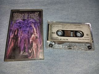 cradle of filth - midian cassette tape