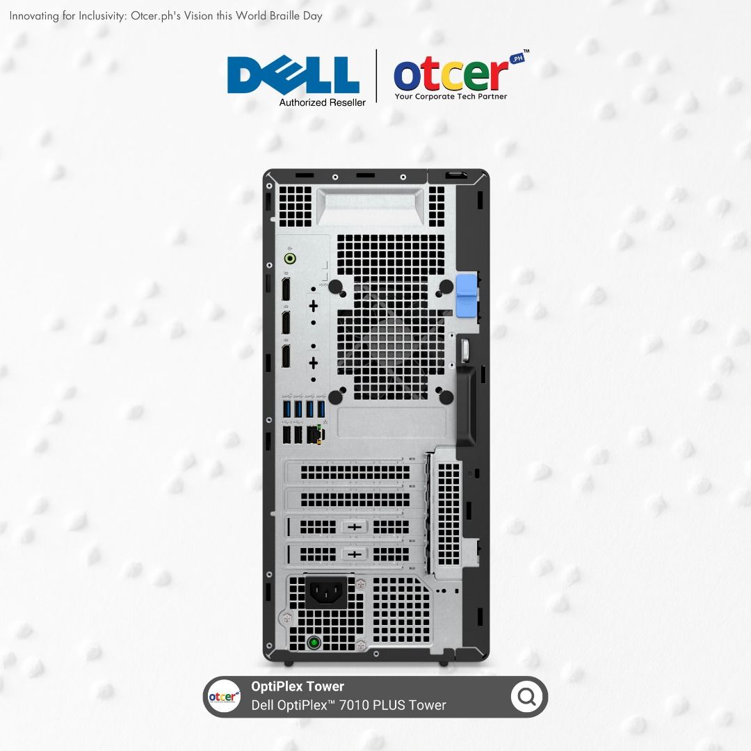Dell OptiPlex™ 7010 PLUS Tower (Category: Desktops) located in Pasig City. Submitted by otcer.philippines (Listing ID 1275952527, Image 3). Description: Stay ahead in the fast-paced business world with the Dell OptiPlex™ 7010 PLUS. Its robust build and security features provide reliable performance under demanding workloads. Find out more at https://otcer.ph or dial +63 919 839 9123. #ReliablePerformance #SecureBusinessTech.
