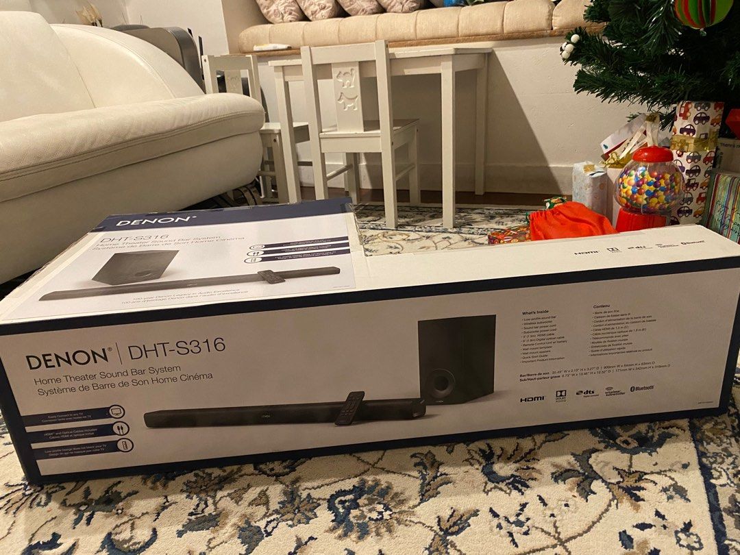 DHTS316 Denon home system theatre sound bar system, 音響器材, Soundbar、揚聲器