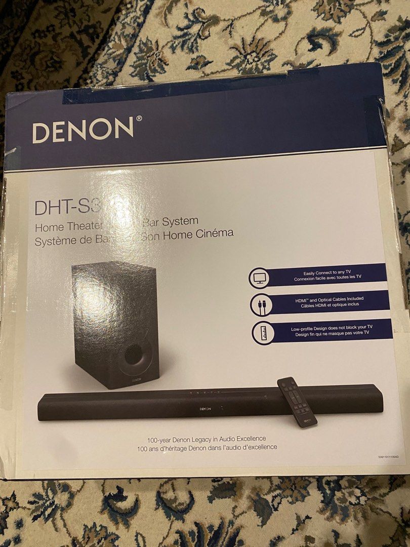 DHTS316 Denon home system theatre sound bar system, 音響器材, Soundbar、揚聲器