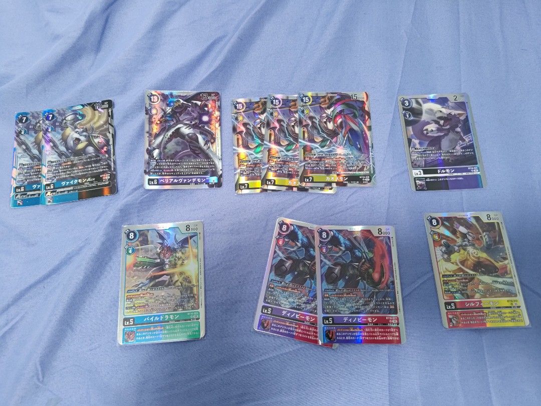Digimon TCG BT-16 SR cards, Hobbies & Toys, Toys & Games on Carousell