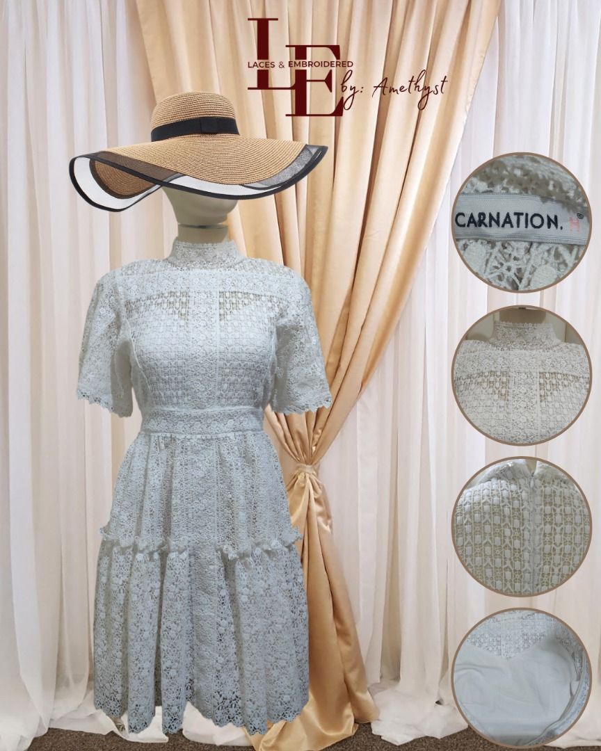 Dior white sale lace dress
