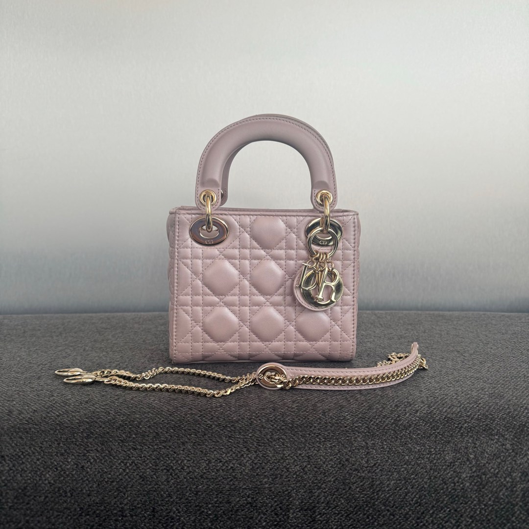 Mini lady hot sale dior lotus pearly