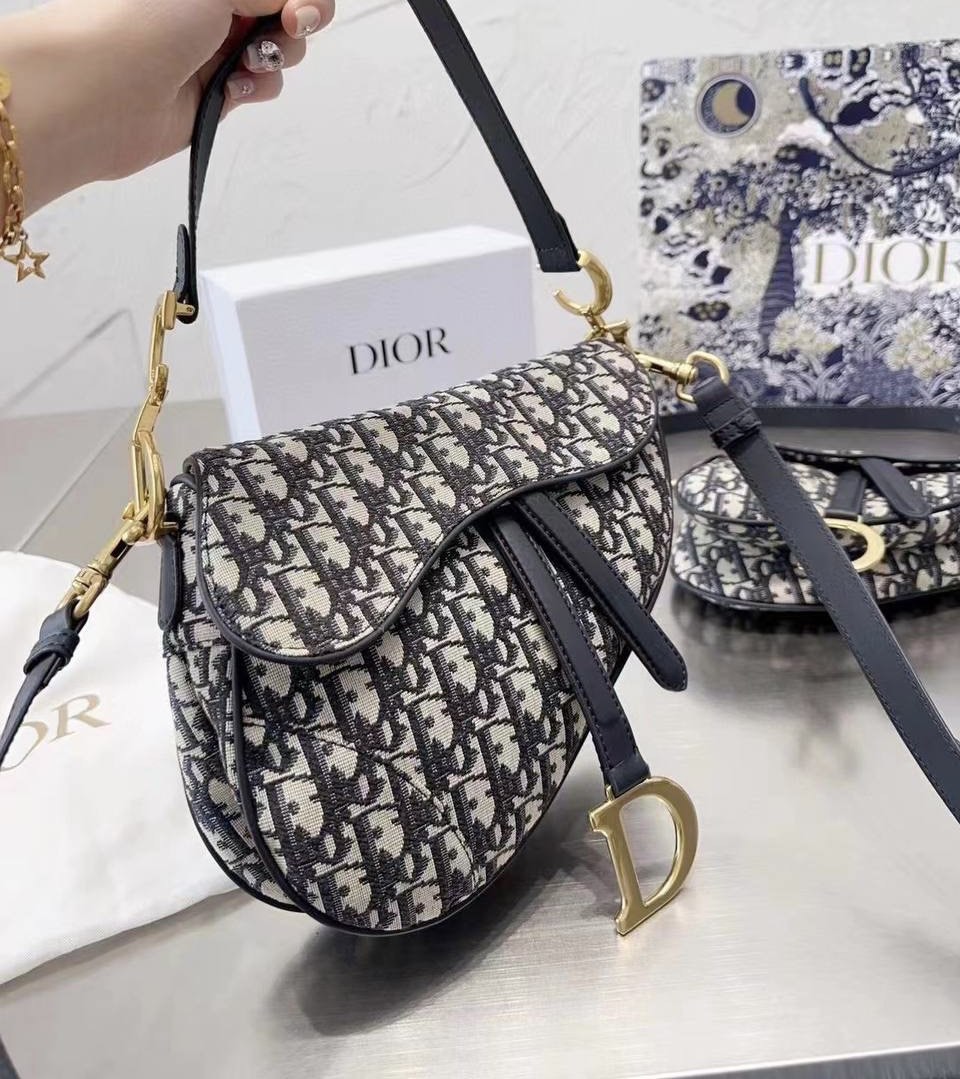 Christian dior small saddle bag on sale