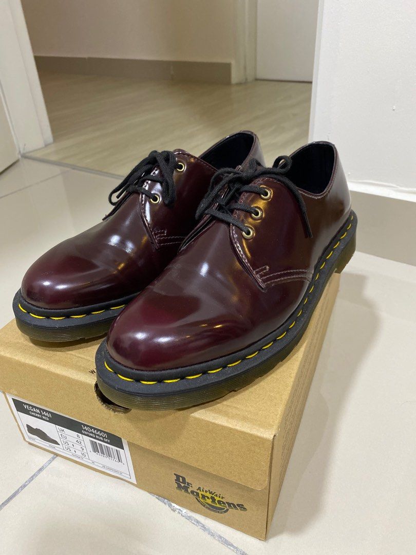 Dr Martens 1461 Vegan Cherry Red