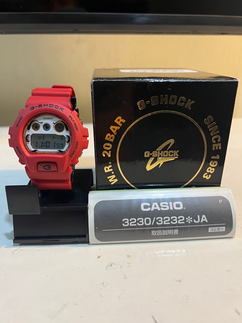 Gshock dw6900 2025 merah