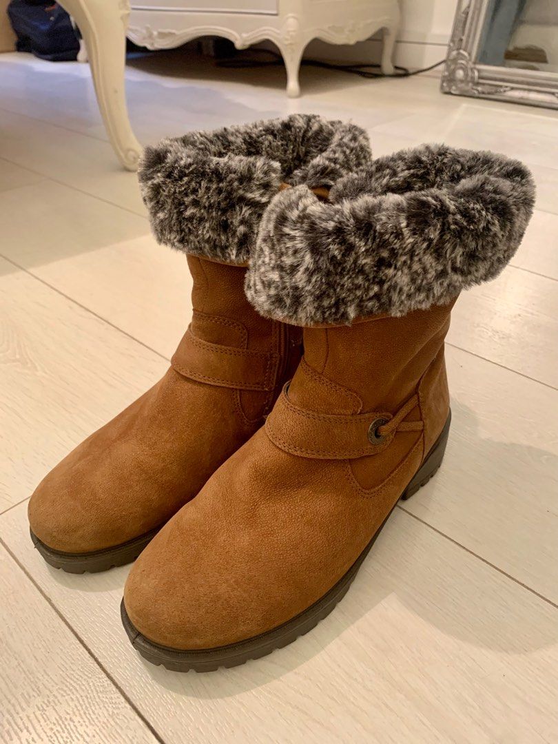 Ecco wool discount lined boots