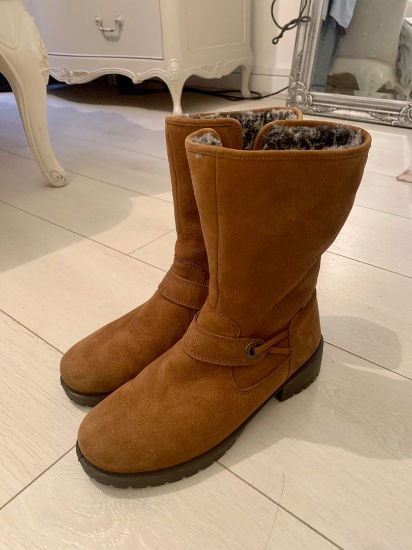 Ecco wool store lined boots