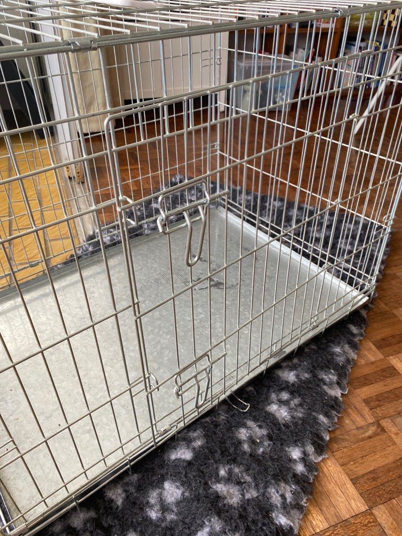 Silver sale dog crate