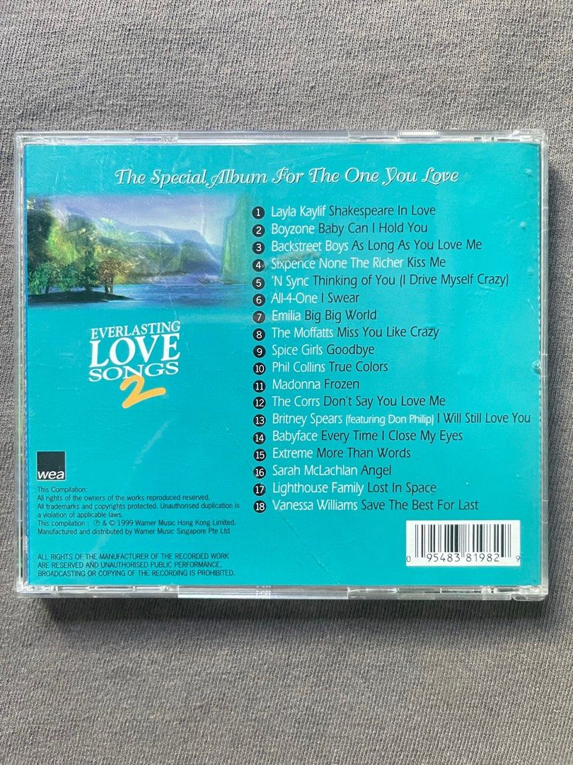 EVERLASTING LOVE SONGS 2, Hobbies & Toys, Music & Media, CDs & DVDs on ...