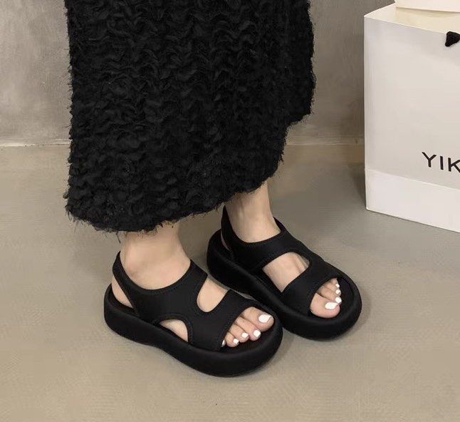 Cut out new arrivals platform sandals