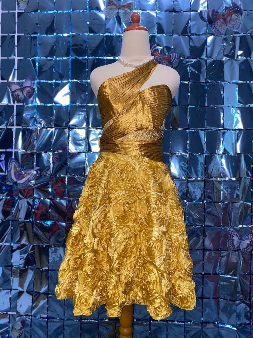 Metallic store lame dress