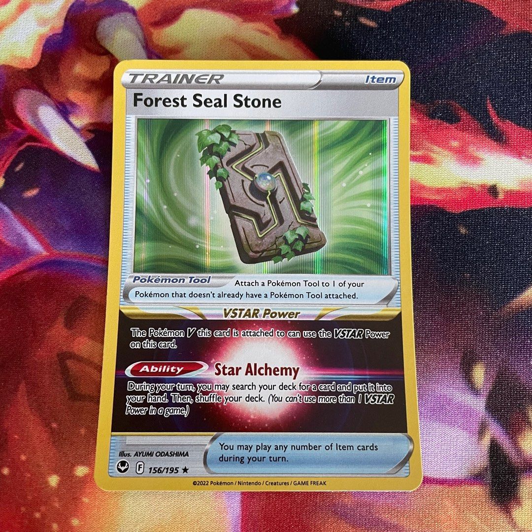 Forest Seal Stone Pokemon Card, Mobile Phones & Gadgets, Mobile & Gadget  Accessories, Cases & Sleeves on Carousell