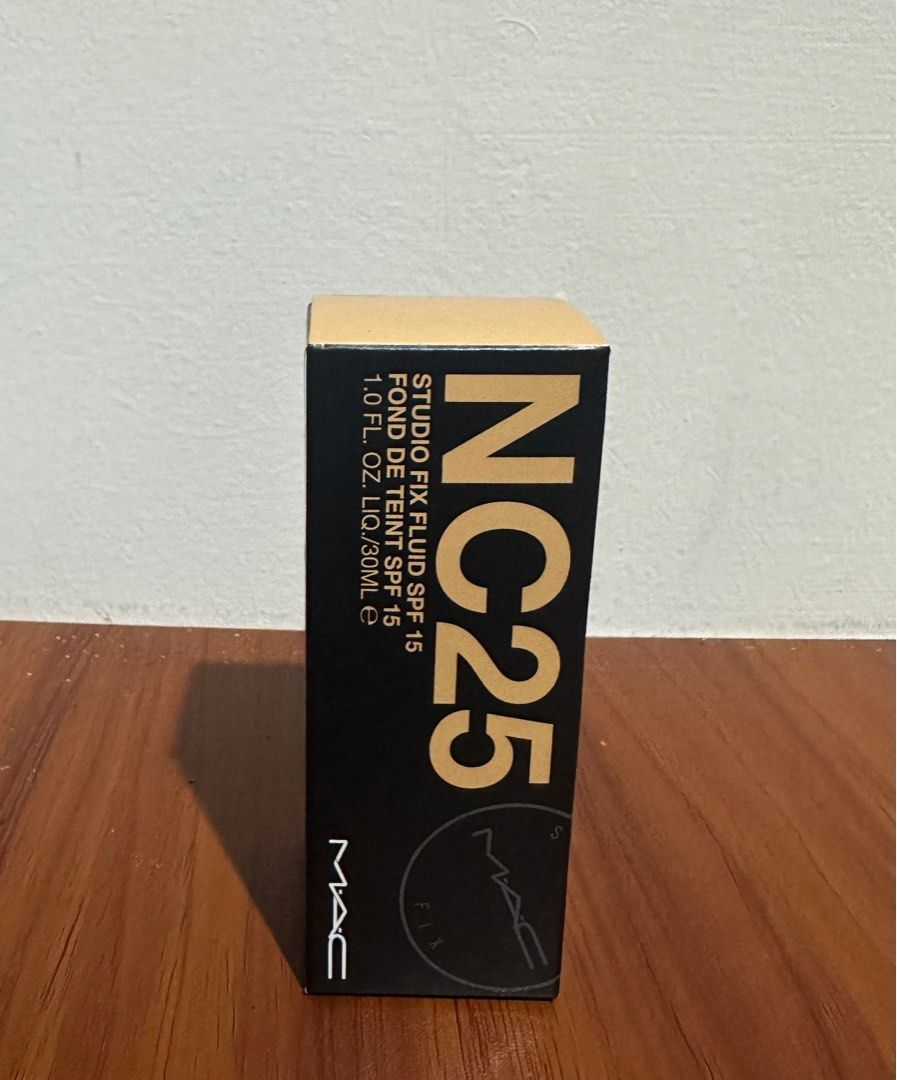 Nc25 Foundation MAC Studio Fix Fluid Shade NC25 ORIGINAL 100%, Kesehatan ...