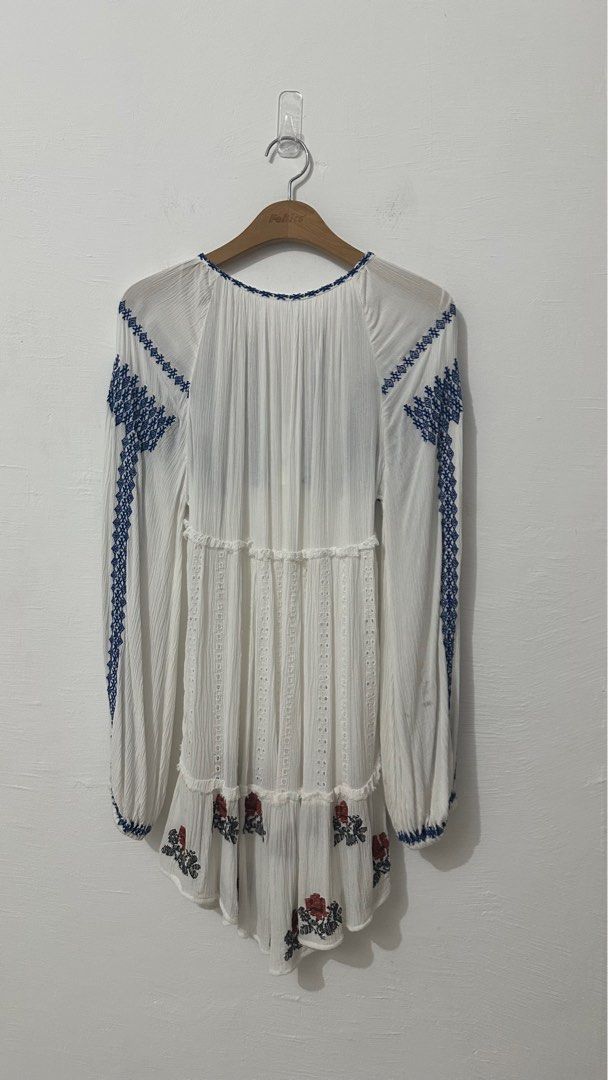 Free People Wild Horses Embroidered Mini Dress Women s Fashion