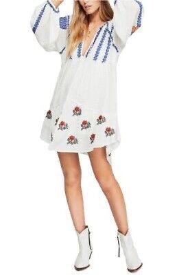 Wild horses embroidered mini dress cheap