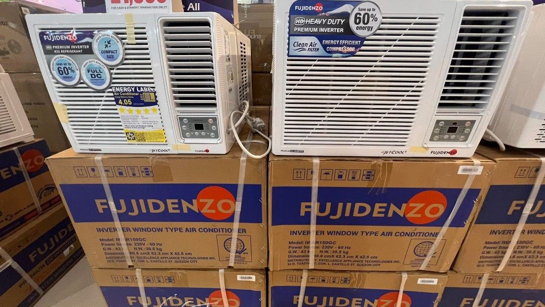 Fujidenzo window type Aircon Manual and Remote Inverter grade, TV ...