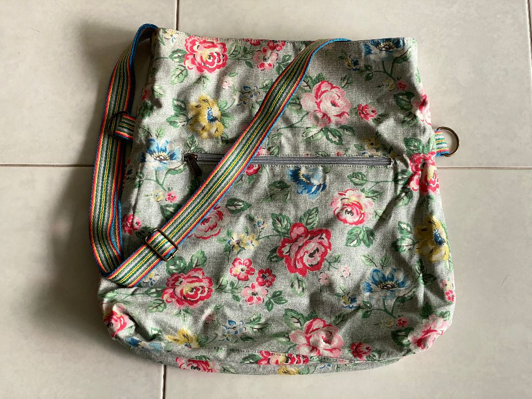 Cath Kidston reversible messenger bag Rainbox rose