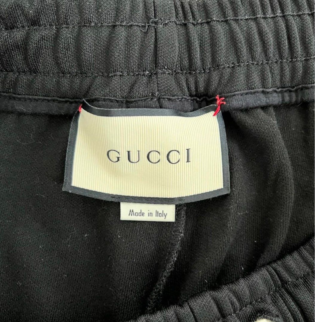 Gucci black joggers hotsell