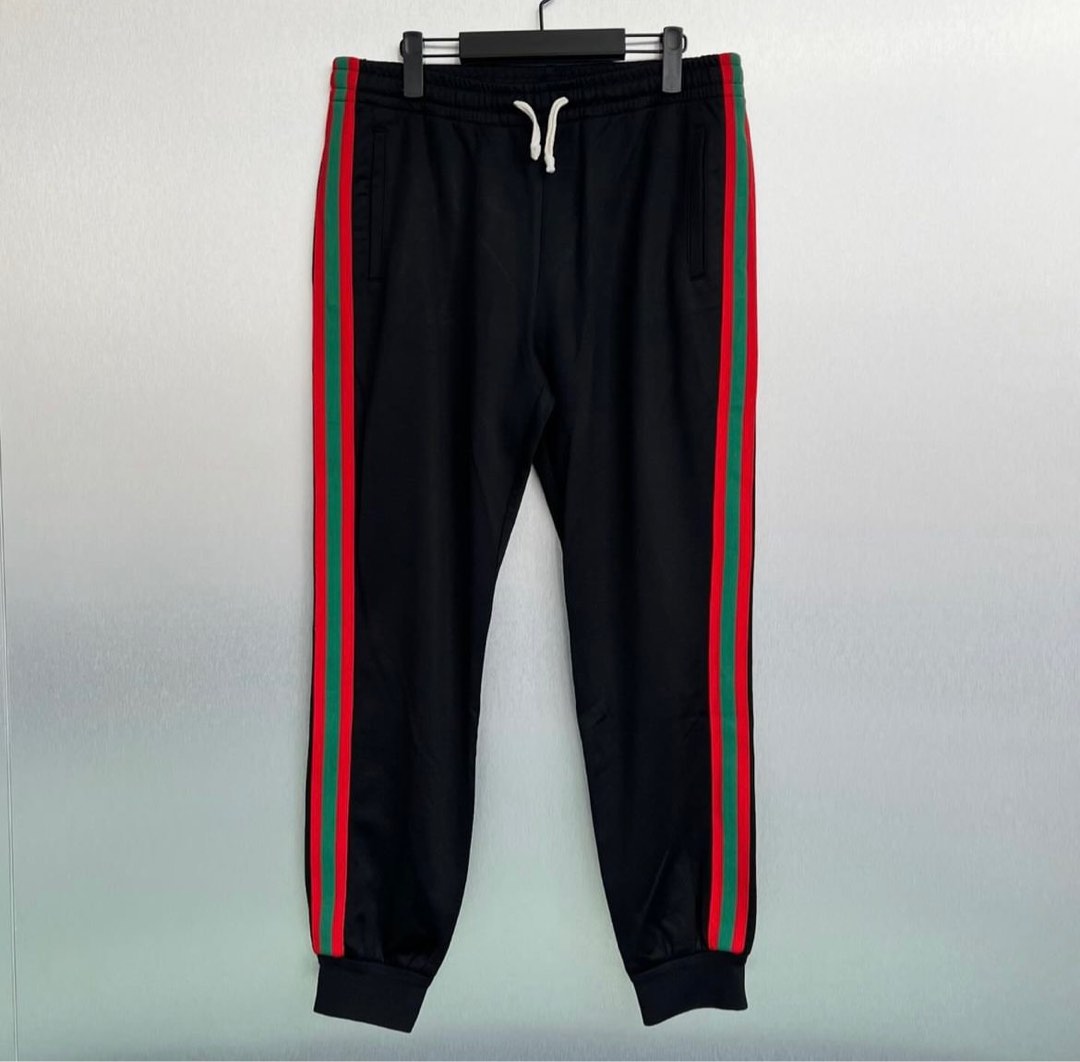 Gucci Joggers Black Men s Fashion Bottoms Joggers on Carousell