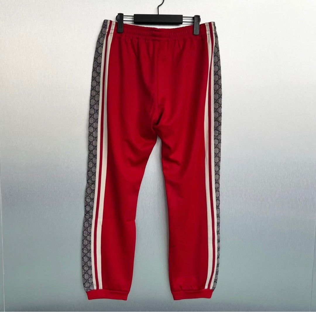 Gucci Joggers Red Men s Fashion Bottoms Joggers on Carousell