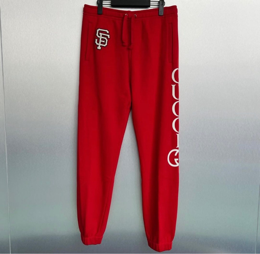 Red gucci sweatpants outlet