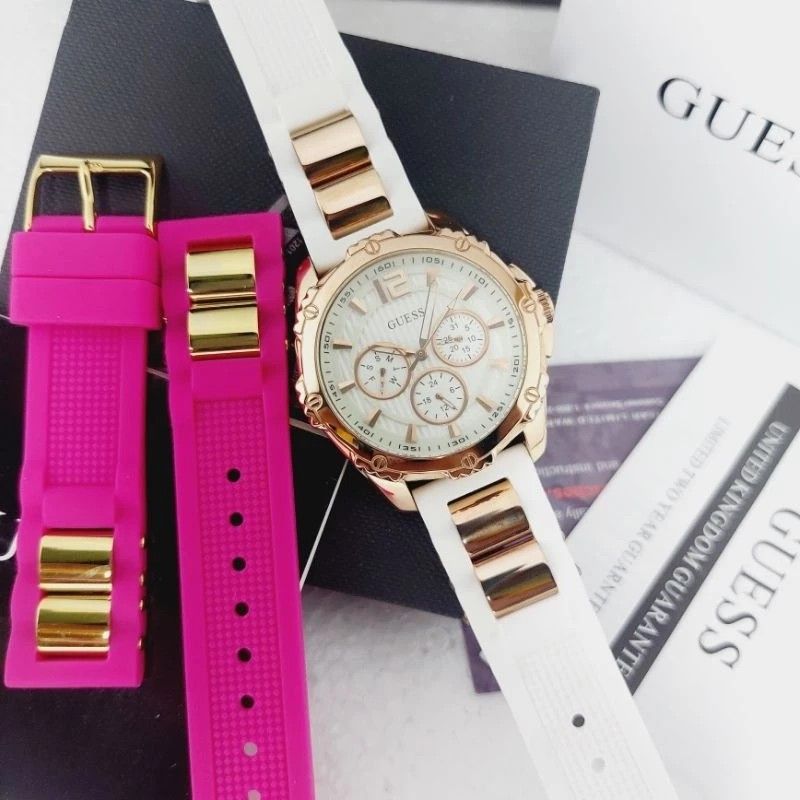 GUESS Inteprid W0325L6 White Free Strap Women Watch ORIGINAL