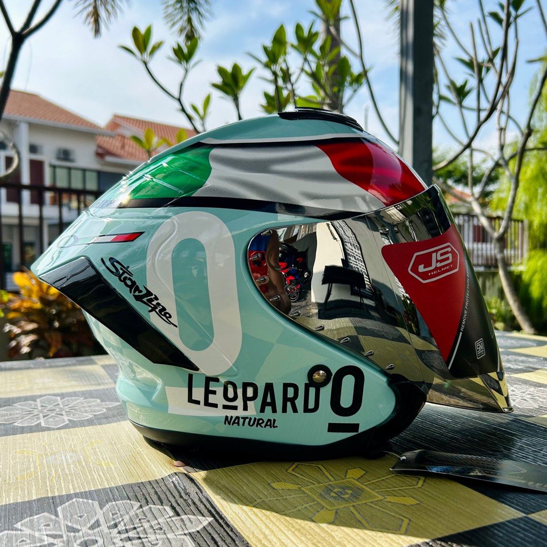 Helmet Js Armor Leopard Cutting Sport, Motorbikes on Carousell