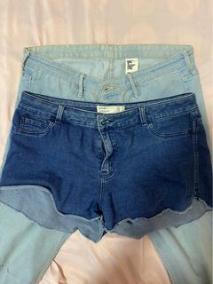 H&M pants, Cotton on denim shorts