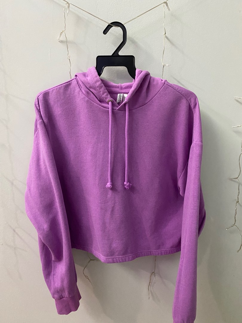 Mauve cropped hoodie online