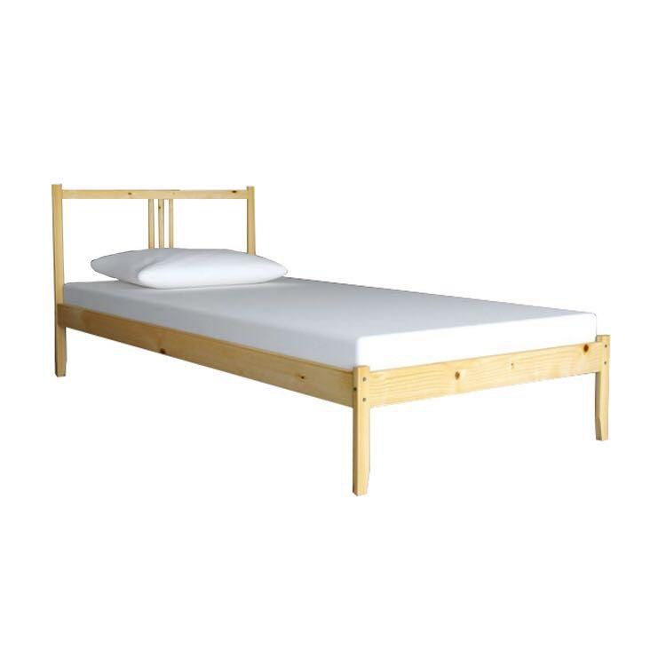 Ikea single wooden clearance bed