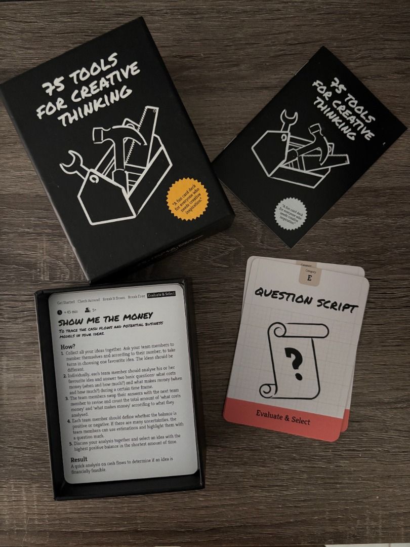 Inspiration and reflection cards - 75 Tools for Creative Thinking ...